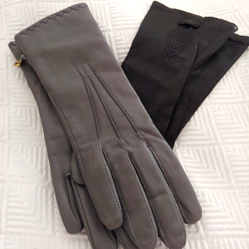 💎2 for $20💎 Vintage Grandoe leather gloves